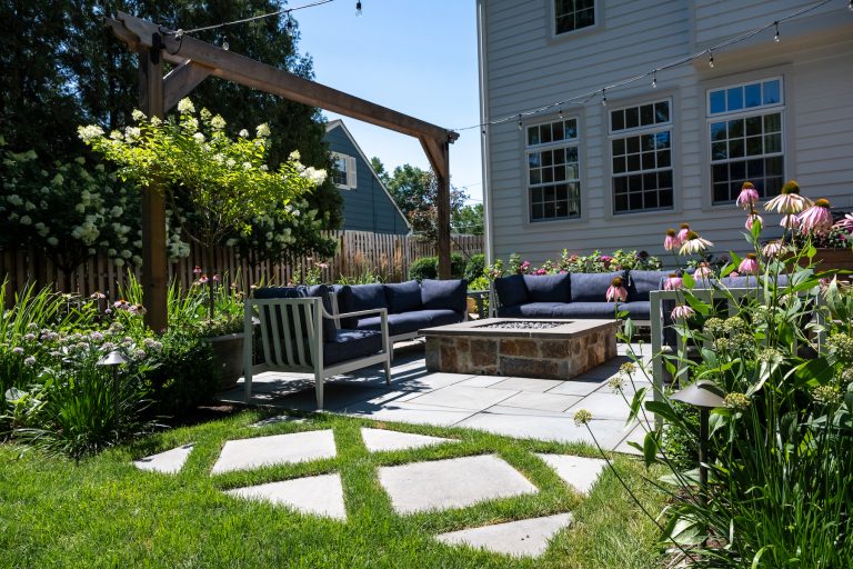 custom paver patio fire pit custom furniture westfield nj