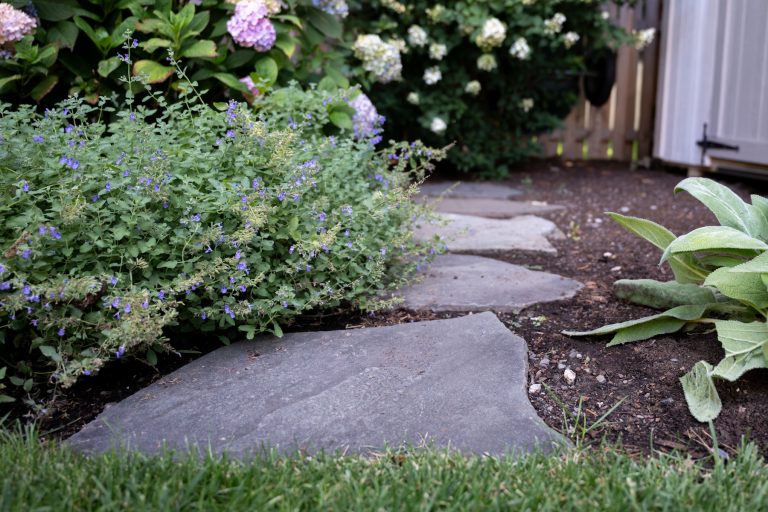 stone path backyard landscaping westfield nj